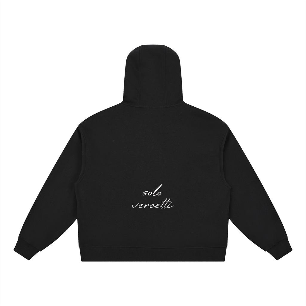 Double Eye Button Placket Hoodie