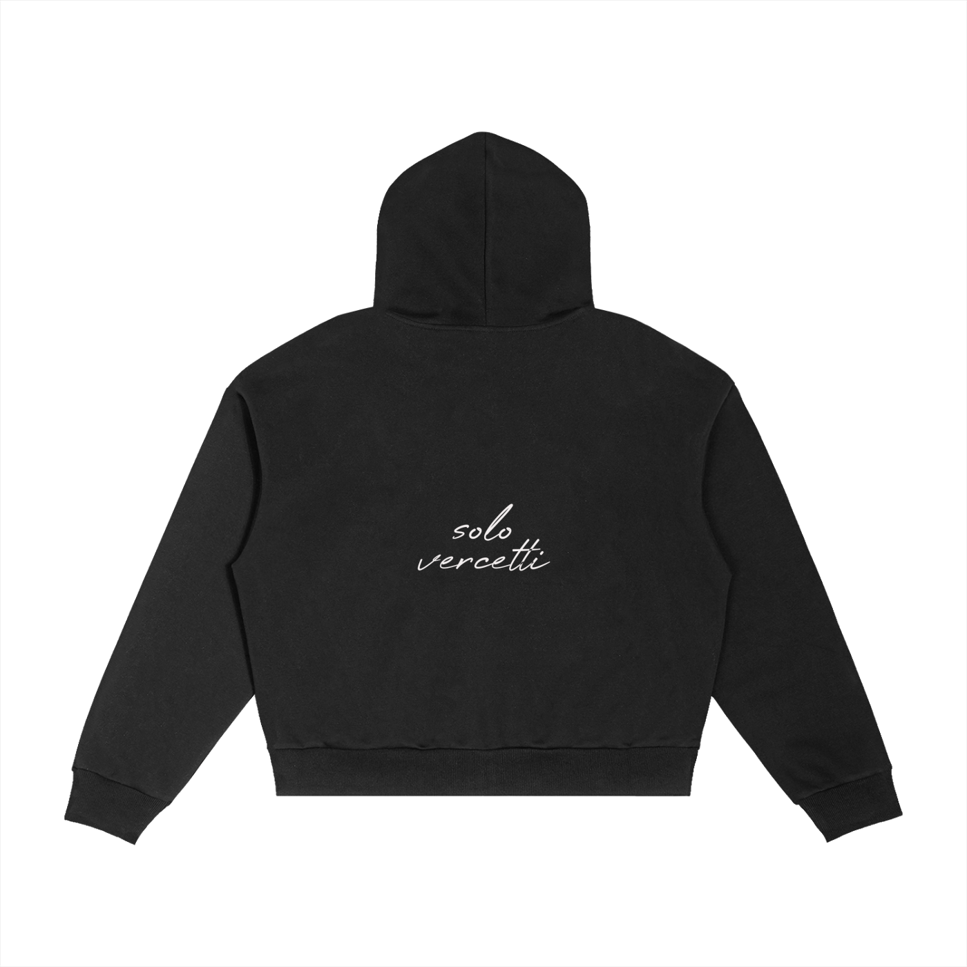 Double Eye Plaid Boxy Zip Hoodie