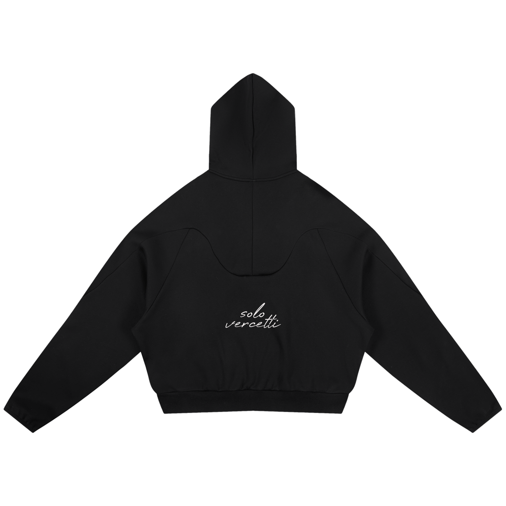 Curved Panel Raglan Hoodie